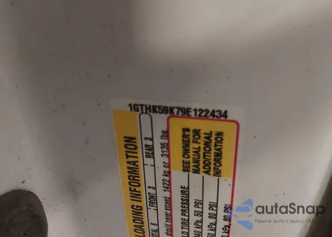 2009 GMC Sierra 2500Hd Sle from USA, damaged, VIN 1GTHK59K79E122434